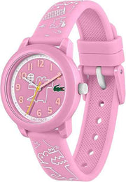 Lacoste L.12.12 Kids' Quartz Watch – 3-Hand Movement, 33mm Case, Water Resistant 5ATM, Comfortable Silicone Strap