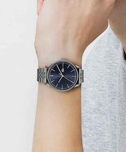 Lacoste Vienna Men’s Quartz Watch – Stainless Steel Case, Blue Dial, Link Bracelet, 42mm