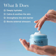 ARENCIA Deep Water Surge Soothing Cream – Hyaluronic Acid, Cica PDRN & Ceramide Moisturizer for Deep Hydration & Skin Barrier Repair