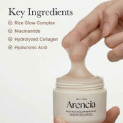 ARENCIA Rice Mucin Overnight Glow Face Mask Serum – Hyaluronic Acid, Collagen & Niacinamide for Plump, Radiant Skin