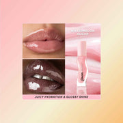 Gisou Honey Infused Hydrating Lip Oil – Watermelon Sugar, Moisturizing Lip Gloss with Mirsalehi Honey