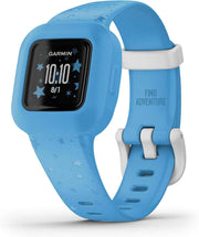 Garmin vivofit jr. 3 Kids Fitness Tracker – Swim-Friendly Activity Tracker with Interactive App, Sleep & Step Monitoring, 1-Year Battery Life, Blue Stars
