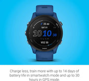 Garmin Forerunner® 255 GPS Running Smartwatch – Advanced Performance Insights, Long Battery Life, Tidal Blue (46mm)