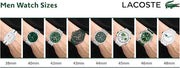 Lacoste 12.12 Men’s Quartz Watch – White Croco Hands, TR90 Case, Silicone Strap – Premium Sporty Fashion Timepiece