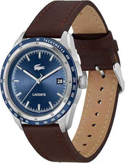 Lacoste Everett Men’s 3H Quartz Watch – Sport-Inspired Timepiece with Tachymeter, Stainless Steel Case, Water Resistant 50M