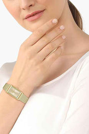 Lacoste Catherine Women’s Quartz Watch – Rectangular Ultra-Slim Design, Stainless Steel, Elegant Dress Timepiece