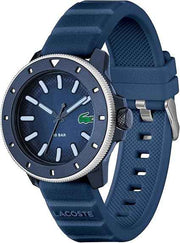 Lacoste.12.12 Scuba Men’s Quartz Watch – 43mm TR90 Case, Aluminum Bezel, Silicone Strap, 100m Water Resistance, Sporty Diver-Inspired Design