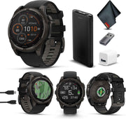 Garmin Fenix 8 Solar Sapphire Multisport GPS Smartwatch – 47MM, Carbon Gray DLC Titanium, Built-in LED Flashlight, Advanced Health & Fitness Features, Wi-Fi & GPS