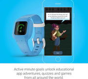 Garmin vivofit jr. 3 Kids Fitness Tracker – Swim-Friendly Activity Tracker with Interactive App, Sleep & Step Monitoring, 1-Year Battery Life, Blue Stars