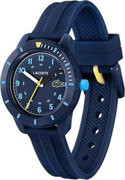Lacoste Mini Tennis Kids Quartz Watch – 34.5mm Sporty Timepiece with Silicone Strap & Rotating Bezel – Water Resistant 5ATM