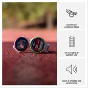 Garmin Forerunner 570 GPS Running & Triathlon Smartwatch – AMOLED Display, Training & Recovery Insights, 42mm Cloud Blue