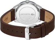 Lacoste Everett Men’s 3H Quartz Watch – Sport-Inspired Timepiece with Tachymeter, Stainless Steel Case, Water Resistant 50M