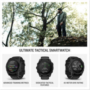 Garmin Tactix 8 51mm Solar Tactical GPS Smartwatch – 48-Day Battery, AMOLED Display, Built-in Flashlight, Applied Ballistics Bundle
