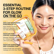 Anua Sun-Ready Travel Kit – Korean Mini Skincare Set with SPF 50 Sunscreen, Cleansing Oil & Foam Cleanser