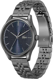 Lacoste Vienna Men’s Quartz Watch – Stainless Steel Case, Blue Dial, Link Bracelet, 42mm