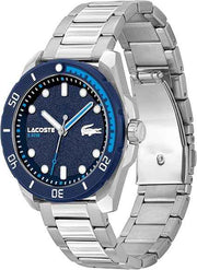 Lacoste Finn Men’s 3H Quartz Watch – Nautical-Inspired Diver Style with Recycled Ocean Waste Bezel, Water Resistant 50M