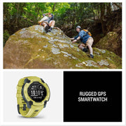 Garmin Instinct® E – 45mm Rugged Outdoor GPS Smartwatch (Electric Lime) | 24/7 Health Monitoring, Multisport Tracking, Up to 16 Days Battery Life