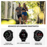 Garmin Forerunner 570 Running Smartwatch 47mm – GPS, WiFi, Heart Rate Monitor, Fitness & Health Tracking – Slate Gray Aluminum with Black Band Bundle