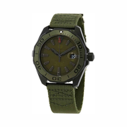 TAG Heuer Aquaracer Automatic Men’s Watch – WAY208E.FC8222 Khaki Matte Dial Textile Strap