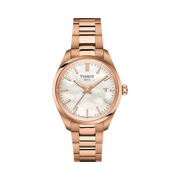 Tissot PR 100 34mm Women’s Swiss Quartz Watch – Stainless Steel & Rose Gold PVD, Mother of Pearl Dial (T1502103311100)