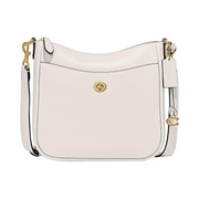 Coach Polished Pebble Leather Chaise Crossbody – Chalk Minimalist Shoulder Bag