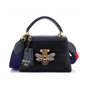 Gucci Pre-Loved Queen Margaret Top Handle Bag – Small Black Leather