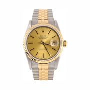 Rolex Pre-Loved Oyster Perpetual Datejust 36 mm – Stainless Steel & 18K Yellow Gold Automatic Watch