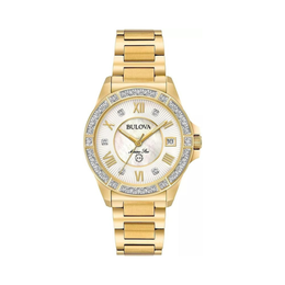 Bulova Ladies’ Marine Star Series L Diamond Quartz Watch – 34mm