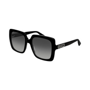 Gucci Casual Square Sunglasses – Black Frame, Grey Lenses, 54mm