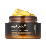 Medicube Deep Vitamin C Golden Capsule Moisturizer – Brightening & Anti-Aging Face Cream with Liposome Vitamin C, Niacinamide & Sea Buckthorn | Radiance-Boosting Gel Hydrator | Korean Skincare 1.94 oz