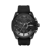 Diesel Mega Chief Men’s Chronograph Watch – 51mm Stainless Steel Case with Silicone, Leather or Steel Band Options