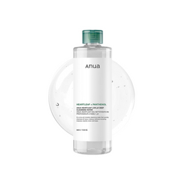 ANUA Heartleaf Low pH Deep Cleansing Water – Gentle Micellar Makeup Remover with Panthenol & Squalane for Sensitive Skin | Korean Skincare, 500g