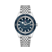Rado Captain Cook 42mm Men’s Automatic Diving Watch – Silver Stainless Steel, Blue Dial, 80-Hour Power Reserve