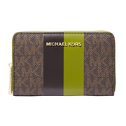 Michael Kors Jet Set Small Zip Around Card Case – Signature Canvas