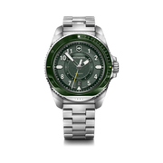 Victorinox Journey 1884 Automatic Men’s Watch – 43mm Green Dial & Stainless Steel Bracelet