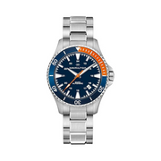 Hamilton Khaki Navy Scuba Automatic Watch – Swiss Made, 40mm Stainless Steel Case, Blue Dial, Silver Stainless Steel Bracelet