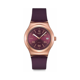 Swatch Burgundy Story Women’s Quartz Watch – Purple Stainless Steel 42mm