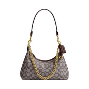 Coach Juliet Shoulder Bag 25 – Oak Maple Signature Jacquard Recycled Leather Handbag