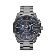 Diesel Mega Chief Men’s Chronograph Watch – Stainless Steel, Leather, or Silicone Band, 51mm Case, Quartz Movement