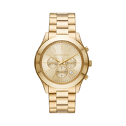 Michael Kors Oversized Slim Runway Men’s Stainless Steel Chronograph Watch – Gold-Tone | Luxury Designer Timepiece