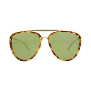 Gucci Aviator-Frame Acetate Sunglasses – Havana Gold Green, 58mm