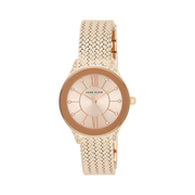 Anne Klein Women’s Premium Crystal Accented Mesh Bracelet Watch – Rose Gold