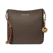 Michael Kors Jet Set Large Messenger Bag – Signature Logo Canvas