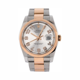 Rolex Pre-Loved Oyster Perpetual Datejust 36 mm – Stainless Steel & 18K Rose Gold Automatic Watch