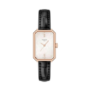 Tissot SRV Women’s Swiss Quartz Watch – Mother of Pearl Dial, Stainless Steel Case, Leather Strap, 21.8mm (T1601103611300)