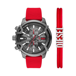 Diesel Griffed Men’s Chronograph Watch – Stainless Steel, Leather, or Silicone Band, 48mm Case