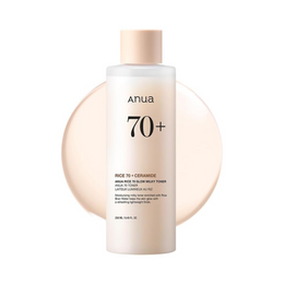 ANUA Rice 70 Glow Milky Toner – Hydrating Brightening Toner with Niacinamide & Ceramides for Glass Skin | Fragrance-Free, Non-Comedogenic Korean Skincare, 250ml