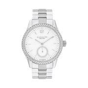 Coach Brooks Women's Automatic Watch – 38mm Stainless Steel Bracelet, Crystal Bezel, Self-Winding Movement, Elegant Everyday Timepiece