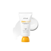 Anua Zero-Cast Moisturizing Sunscreen SPF 50 – Oil-Free, No White Cast Sunblock with Hyaluronic Acid & Niacinamide for Glowy, Hydrated Skin (50ml)
