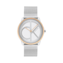 Calvin Klein Women’s CK Iconic Quartz Watch – 35mm Two-Tone Stainless-Steel Mesh Timepiece
